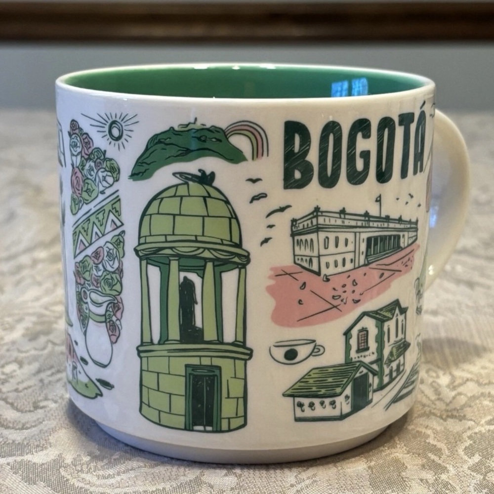 Starbucks Bogota Colombia Been There Series Collectors Mug 14 oz EUC